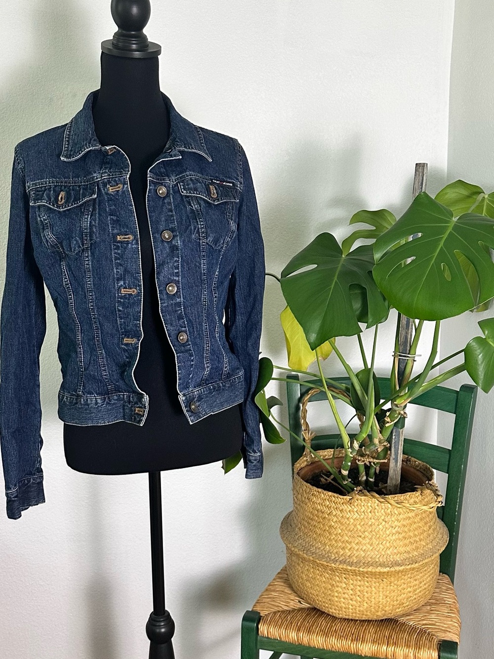DKNY Dark Blue Denim Jean Jacket - Women's